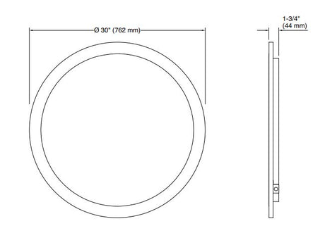 ROUND PERIMETER LIGHTED MIRROR - KOHLER LUXURY -  (  - LUXURY - 0x762 mm - 30inchX0inch )