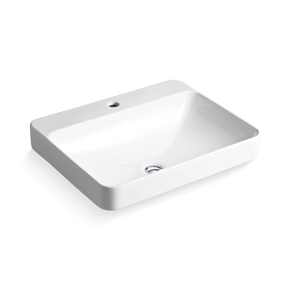 FOREFRONT-COUNT TOP W/BASIN W/SL FAUHOLE - KOHLER PREMIUM -  ( WHITE - PREMIUM - 584x460 mm - 23inchX18inch )