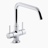 CUFF 2HANDLEDM KITCHEN MIXER - KOHLER PREMIUM -  ( POLISHED CHROME - PREMIUM - 0x15 mm - 0inchX0.6inch )