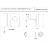 EXPOSED PARTS FOR CSC ALD-083/ALD-089 - JAQUAR FAUCETS - ( BLUSH GOLD PVD - KUBIX PRIME - 0x0 mm - 0inchX0inch )