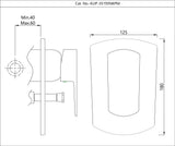 3-INLET SINGLE LEVER CONCEALED DIVERTER - JAQUAR FAUCETS -  ( BLACK MATT - KUBIX PRIME - 0x15 mm - 0inchX0.5inch )