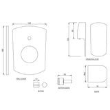 SINGLE LEVER EXPOSED PARTS FIT OF HI-FLO - JAQUAR FAUCETS -  ( STAINLESS STEEL - KUBIX PRIME - 0x0 mm - 0inchx0inch )