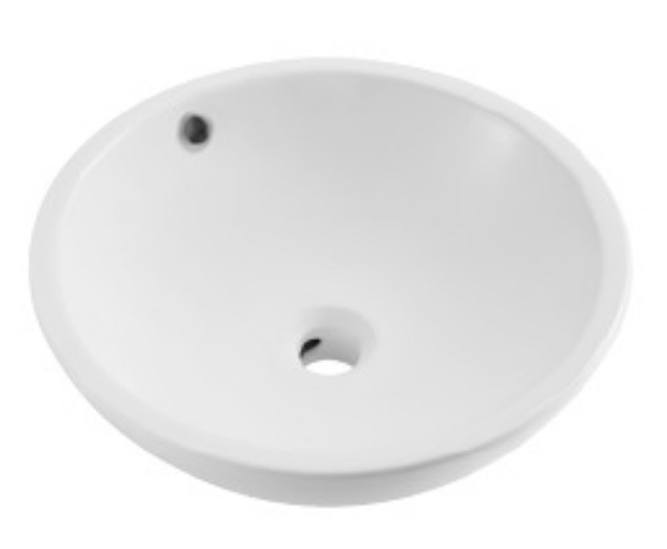 TABLE TOP BASIN - JAQUAR SWARE - ( WHITE - ORNAMIX - 425x425 mm - 17inchX17inch )