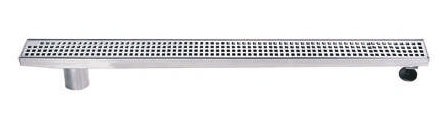 SHOWER LINEAR DRAIN LEFT & RIGHT OUTLET (50MM) - AUGA - (SS FINISH -  - 813x76x80 mm - 32.5inchX3.04inchX3.2inch)