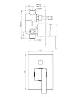 SL CONC.DIVERTOR HIGH FLOW - ARTIZE FAUCET -  ( CHROME - LE BLANC - 0x15 mm - 0inchX0.5inch )