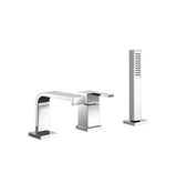 3HOLE S/L B/TUB MXR W/HAND SHWR&SPT - ARTIZE FAUCET -  ( CHROME - LE BLANC - 0x15 mm - 0inchX0.5inch )
