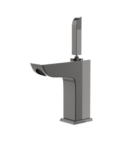 SL BASIN MIXER W/PIPES - ARTIZE FAUCET -  ( BLACK CHROME - LEXA - 0x15 mm - 0inchX0.5inch )