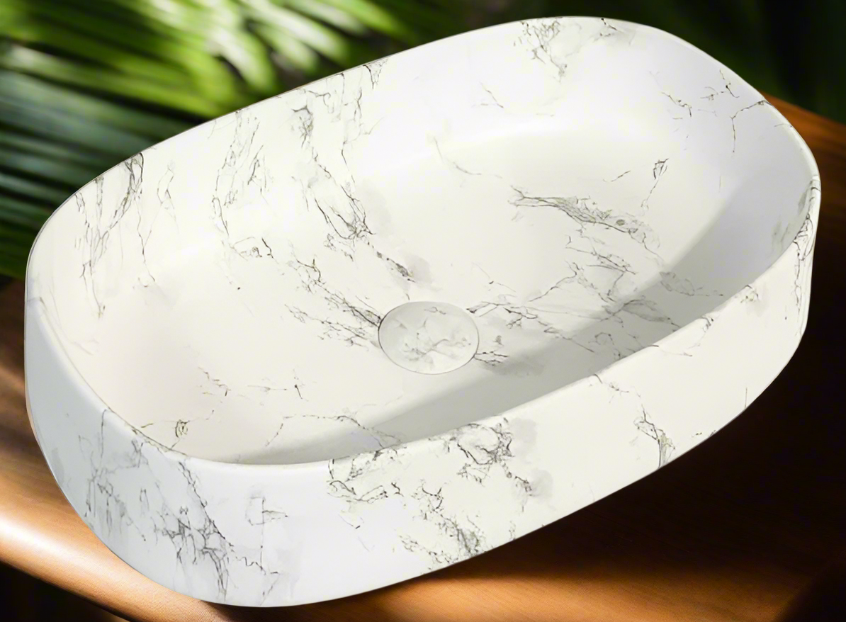 CERAMIC TABLE TOP WASH BASIN - BETTER LIVING -  (  - LUNA - 540x350 mm - 21.6inchX14inch )
