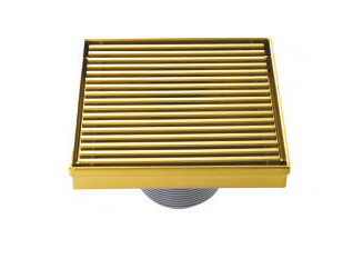 FLOOR DRAIN 5INCH - AUGA (GOLD -  - 125x125 mm - 5INCHX5INCH) -  ( GOLD -  - 125x125 mm - 5inchX5inch )