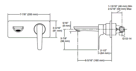 ALEO+--W/M LAV FAUCER TRIM+CONC.VALVE - KOHLER PREMIUM -  ( ROSE GOLD - PREMIUM - 0x15 mm - 0inchX0.5inch )