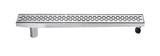 SHOWER LINEAR DRAIN LEFT & RIGHT OUTLET (50MM) - AUGA - (SS FINISH -  - 915x76x80 mm - 36.6inchX3.04inchX3.2inch)