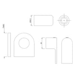 EXPOSED PARTS FOR CSC ALD-083/ALD-089 - JAQUAR FAUCETS - ( CHROME - LYRIC - 0x0 mm - 0inchX0inch )