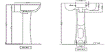 FULL PEDESTAL FOR 38801 - JAQUAR SWARE - ( WHITE - LYRIC - 0x0 mm - 0inchX0inch )