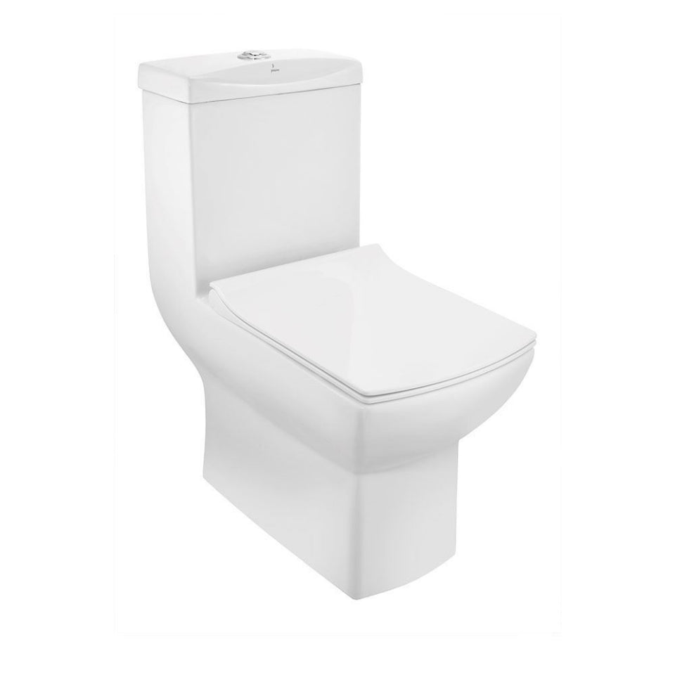 WC 1PC P-TRP W/FTG W/SFT/CL S/S.CV - JAQUAR SWARE - ( WHITE - LYRIC - 0x0 mm - 0inchX0inch )
