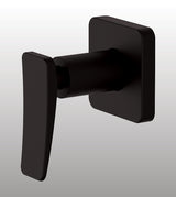 BRASS CONCEALED STOP COCK WITH FLANGE - AQUANT -  ( MATT BLACK - WAVE SERIES - 0x0 mm - 0inchx0inch )