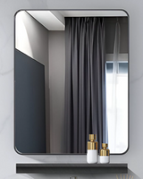 TR 3333 PLAIN MIRROR WITH SELF - GERMA - ( - WHITE MARBLE - 670x530 mm - 26.8inchX21.2inch)