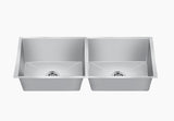 SS SINK 2.0 BOWL W/O DRAINBOARD (DEPTH 9INCH) MANTA BIG (1.2 MM THICKNESS) - NIRALI -  ( SATIN - MAGNUS PREMIUM RANGE - 1005x510 mm - 39.5inchX20inch )