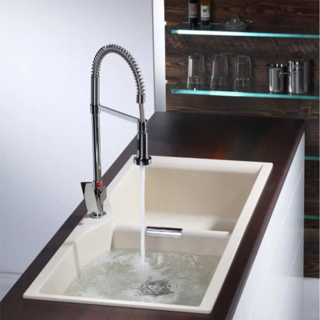 S.L. PULL OUT SINK MIXER T/M W/PIPES (MAXIMUS)- CARYSIL -  ( CHROME - ACCESSORIES - 0x15 mm - 0inchX0.5inch )