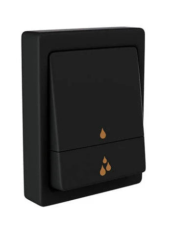 METROPOLE F/VALVE D/FLUSH RECT PLATE - JAQUAR FAUCETS - ( BLACK MATT - FLUSH VALVE - 0x40 mm - 0inchX1.5inch )