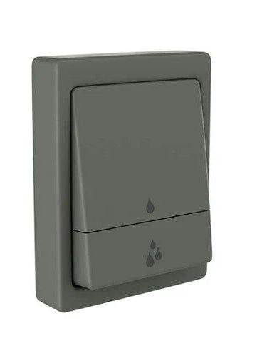 METROPOLE F/VALVE D/FLUSH RECT PLATE - JAQUAR FAUCETS - ( GRAPHITE - FLUSH VALVE - 0x40 mm - 0inchX1.6inch )