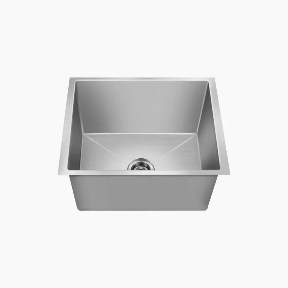 SS SINK 1.0 BOWL W/O DRAINBOARD (DEPTH 9INCH)MOLLY BIG (1MM THICKNESS) - NIRALI -  ( SATIN - MAGNUS ELITE RANGE - 535x460 mm - 21.4inchX18.4inch )