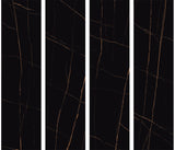 NOIR ST LAURENT ULTRA GLEAM - PORCEKO -  (  - QUARRY BLACK - 3000x790x15 mm - 118.11inchX31.1inchX0.6inch )