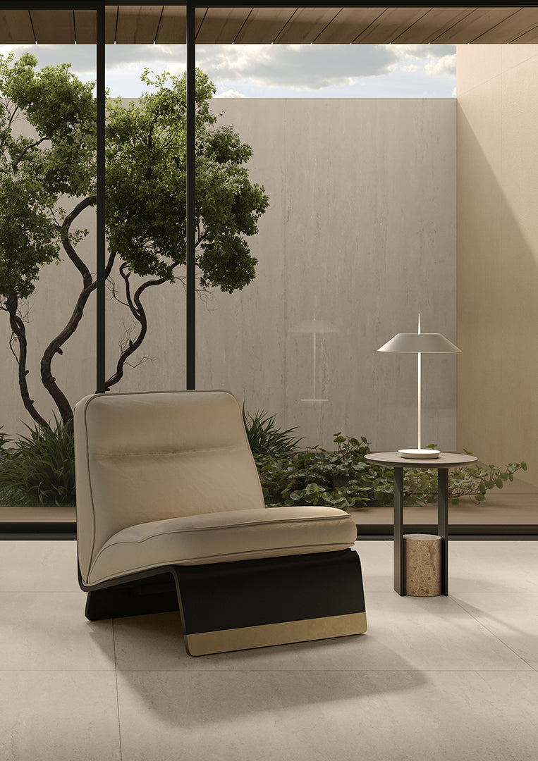 TRAVERTINE CREMA FULL LAPPATO THICKNESS 9MM - NEXION -  (  -  - 1198x1198x9 mm - 48inchX48inchX0.36inch )