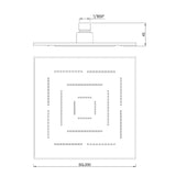 MAZE SQUARE  8   - JAQUAR FAUCETS -  ( BCH - OVERHEAD SHOWER - 15x200 mm - 0.5inchX8inch )