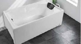 SIDE PANEL GP ACRYLIC (HEAD SIDE) - OYSTER -  ( WHITE - OLIVER - 0x0 mm - 0inchx0inch )