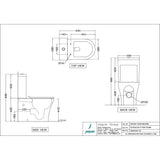 RIMLESS EWC W/CISTERN FOR COUPLED W/UF/S.C/S/CVR P TRAP-180MM - JAQUAR SWARE - ( WHITE - ORNAMIX - 645x390 mm - 25.8inchX15.6inch )
