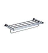 TOWEL RACK 600MM LONG WITH LOWER HANGER - ARTIZE FAUCET -  ( CHROME - ONYX - 0x600 mm - 0inchX24inch )