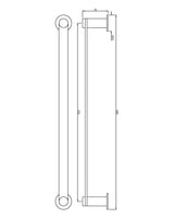 SINGLE TOWEL RAIL - ARTIZE FAUCET -  ( ANTIQUE COPPER - ONYX - 0x600 mm - 24inchX0inch )