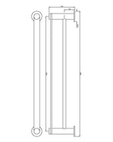 DOUBLE TOWEL RAIL - ARTIZE FAUCET -  ( CHROME - ONYX - 0x600 mm - 0inchX24inch )