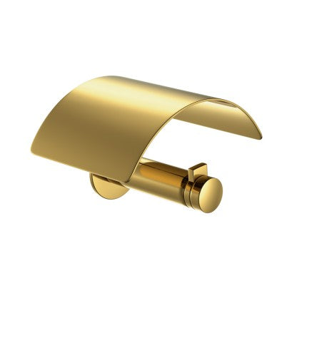 TOILET PAPER HOLDER W/COVER - ARTIZE FAUCET -  ( GOLD BRIGHT PVD - ONYX - 0x0 mm - 0inchX0inch )