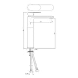 SL TALL BOY WITH 150MM EXTENSION W/PIPES - JAQUAR FAUCETS -  ( ANTIQUE BRONZE - OPAL PRIME - 0x0 mm - 0inchx0inch )