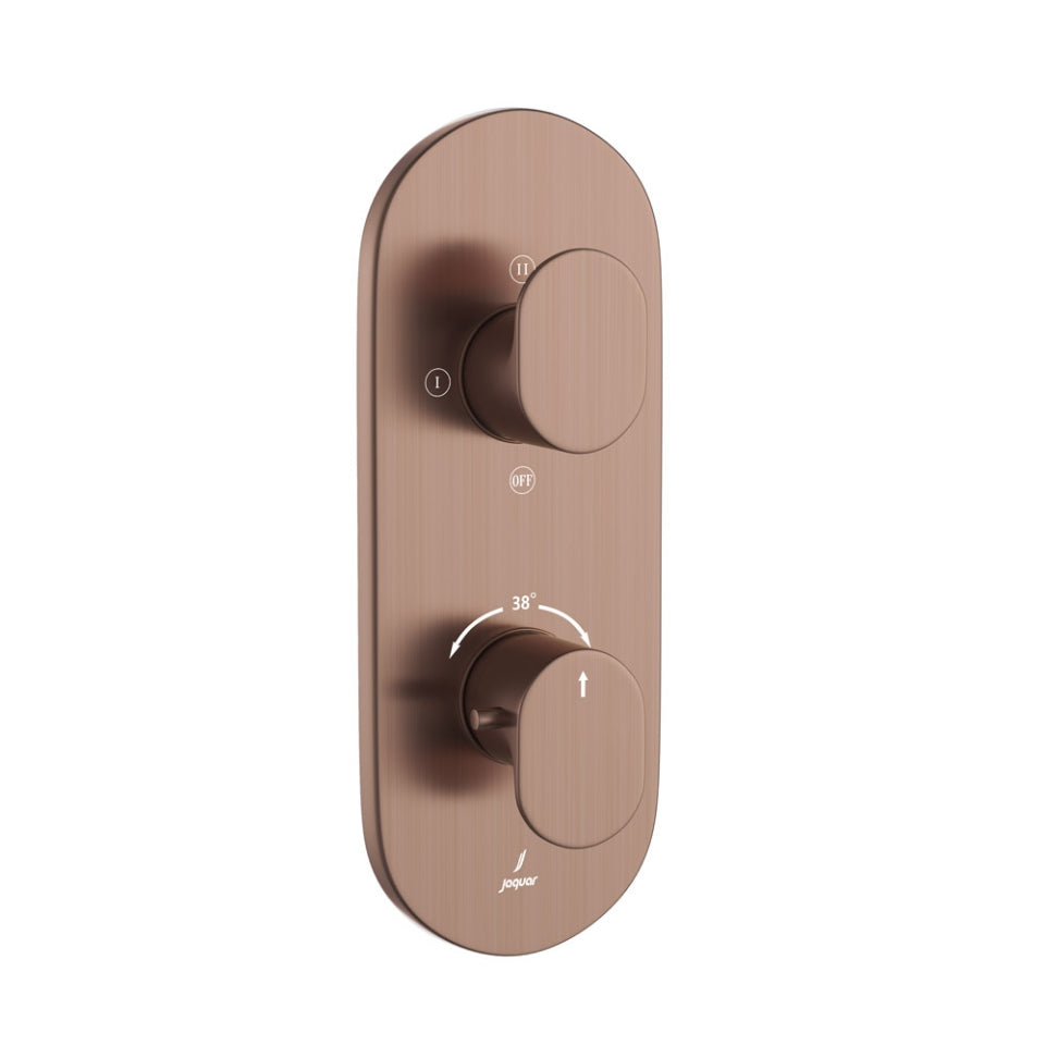 (PRUN) AQUAMAX THERMOSTATIC SHR MXR 2IN3OUT - JAQUAR FAUCETS -  ( ANTIQUE COPPER - OPAL PRIME - 0x20 mm - 0inchX0.75inch )