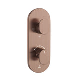 (PRUN) AQUAMAX THERMOSTATIC SHR MXR 2IN3OUT - JAQUAR FAUCETS -  ( ANTIQUE COPPER - OPAL PRIME - 0x20 mm - 0inchX0.75inch )