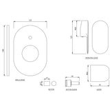 S.L.EXPOSED PARTS DIV KIT HIGH FLOW - JAQUAR FAUCETS -  ( GOLD MATT PVD - OPAL PRIME - 0x15 mm - 0inchX0.5inch )