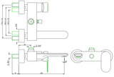 S.L. WALL MXR PROVI.FOR CONN.TO SHW PIPE - JAQUAR FAUCETS -  ( ANTIQUE COPPER - OPAL PRIME - 0x15 mm - 0inchX0.5inch )