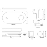 EXPOSED PART KIT OF SINGLE LEVER B/MIX - JAQUAR FAUCETS -  ( STAINLESS STEEL - OPAL PRIME - 0x15 mm - 0inchX0.5inch )