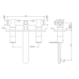 2 CONC STOP WITH  BASIN SPT - JAQUAR FAUCETS -  ( CHROME - OPAL PRIME - 0x15 mm - 0inchX0.5inch )
