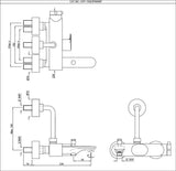 EXPOSED THERMOSTATIC BATH & SHOWER 3-IN-1 SYSTEM - JAQUAR FAUCETS -  ( BLUSH GOLD PVD - THERMOSTATIC MIXERS - 0x15 mm - 0inchX0.5inch )