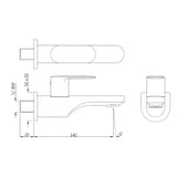 BIB COCK WITH FLANGE - JAQUAR FAUCETS -  ( GRAPHITE - FUSION - 0x15 mm - 0inchX0.5inch )