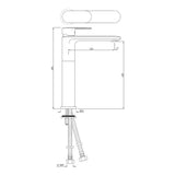 SL TALL BOY WITH 150MM EXTENSION W/PIPES - JAQUAR FAUCETS - ( STAINLESS STEEL - OPAL PRIME - 0x0 mm - 0inchX0inch )