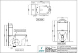 RIMLESS COUPLED EWC S TRAP 220MM(W/SEATCOVER UF/SC SLIM/SC)- JAQUAR SWARE - ( WHITE - OPAL - 0x0 mm - 0inchX0inch )