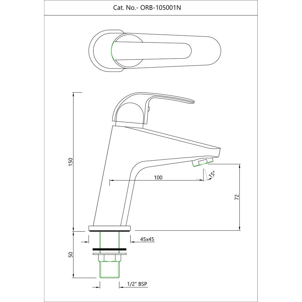 PILLAR COCK - ESSCO FAUCET -  ( CHROME - ORBIT - 0x0 mm - 0inchx0inch )