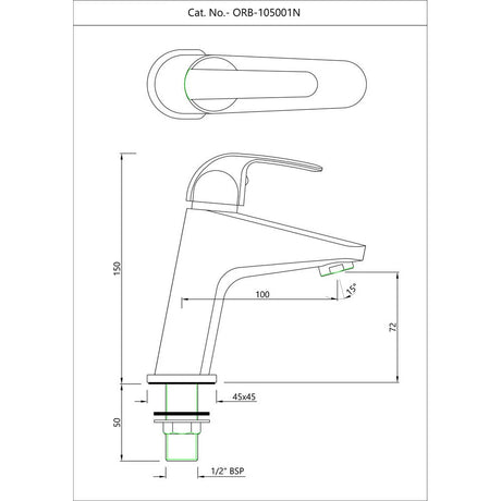 PILLAR COCK - ESSCO FAUCET -  ( CHROME - ORBIT - 0x0 mm - 0inchx0inch )