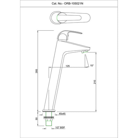 PILLAR COCK WITH EXT BODY - ESSCO FAUCET -  ( CHROME - ORBIT - 0x0 mm - 0inchx0inch )