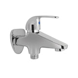 2-WAY BIB COCK WITH WALL FLANGE - ESSCO FAUCET -  ( CHROME - ORBIT - 0x15 mm - 0inchX0.6inch )