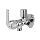 2-WAY ANGULAR STOP COCK WITH WALL FLANGE - ESSCO FAUCET -  ( CHROME - ORBIT - 0x0 mm - 0inchx0inch )